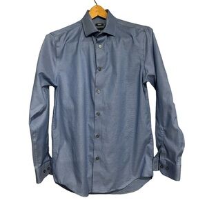 Kenneth Cole Awearness Long Sleeve Button Down Blue Men’s Size 15